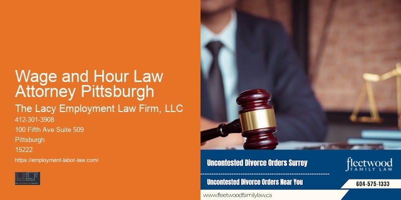Wage and Hour Law Attorney Pittsburgh