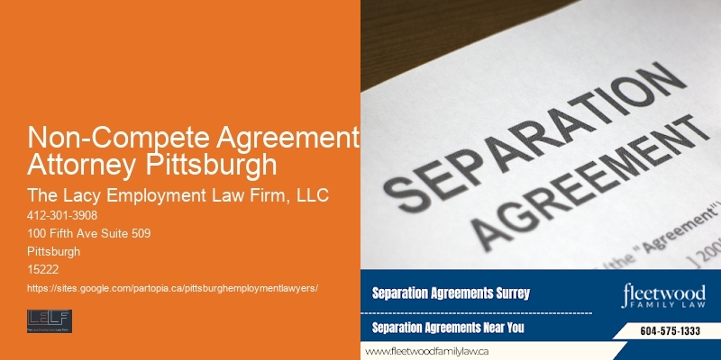 Non-Compete Agreement Attorney Pittsburgh