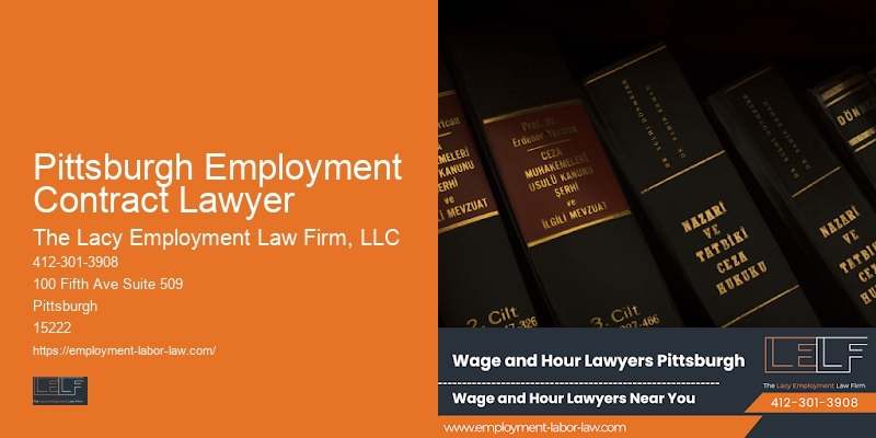 Employment Legal Representation Pittsburgh Employment Contract Lawyer