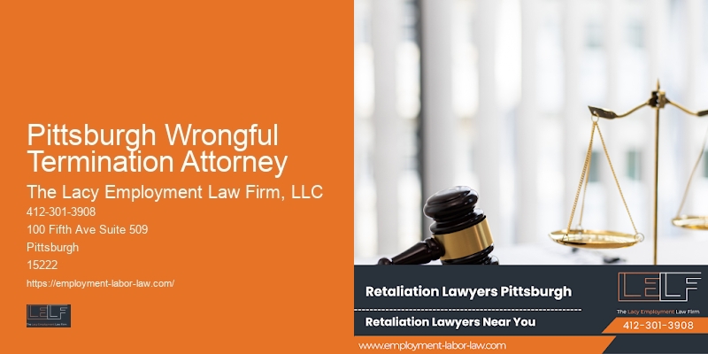 Pittsburgh Wrongful Termination Attorney Wrongful Termination Lawyer