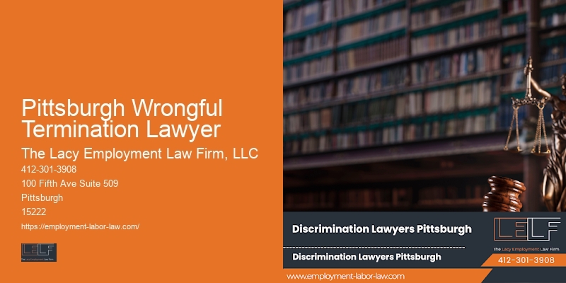 Employment Legal Advice Pittsburgh Wrongful Termination Lawyer