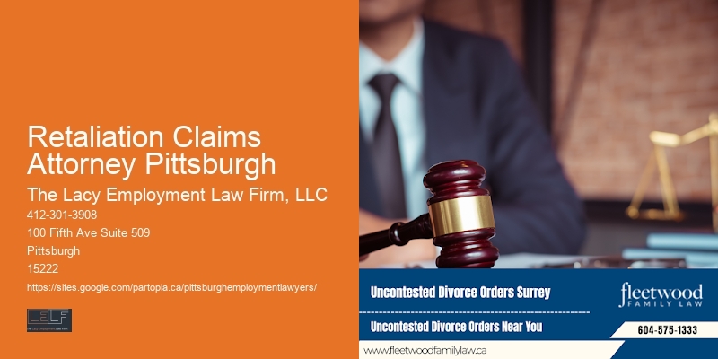 Retaliation Claims Attorney Pittsburgh