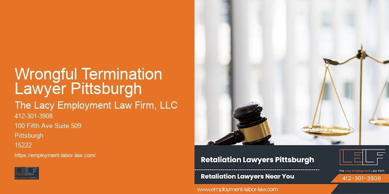 Wrongful Termination Lawyer Pittsburgh Unemployment Lawyers