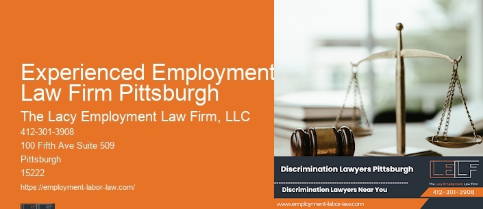 Experienced Employment Law Firm Pittsburgh