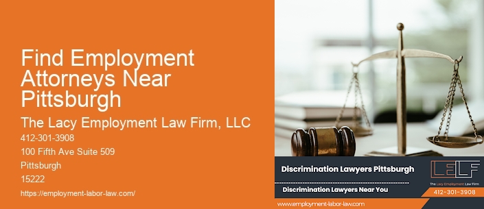 Find Employment Attorneys Near Pittsburgh