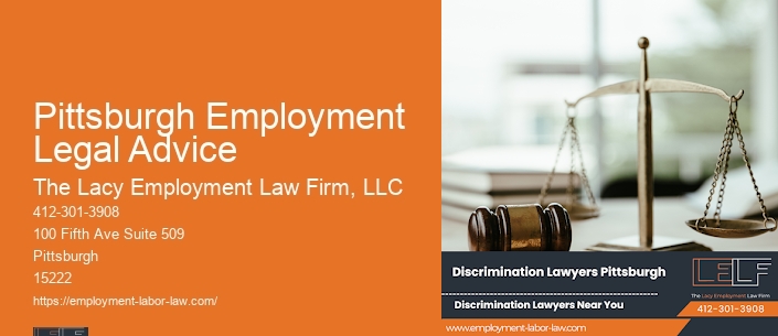 Pittsburgh Employment Legal Advice