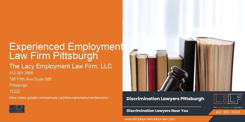 Experienced Employment Law Firm Pittsburgh