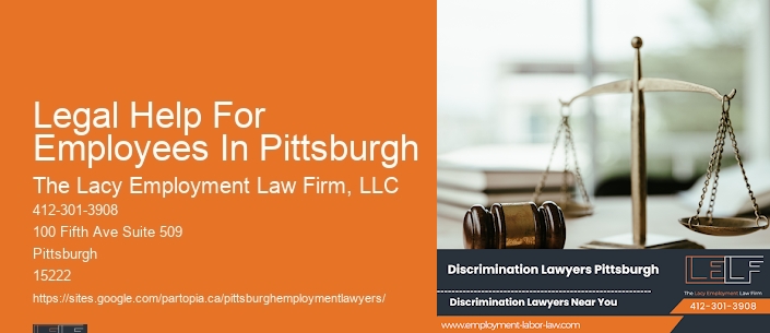 Legal Help For Employees In Pittsburgh