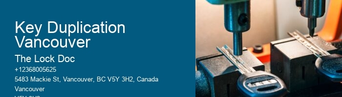Key Duplication Vancouver