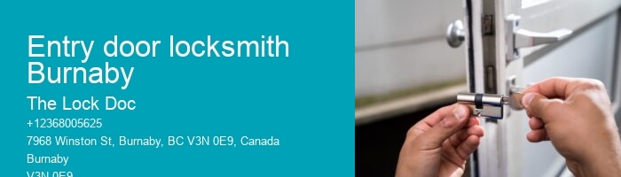 Entry door locksmith Burnaby