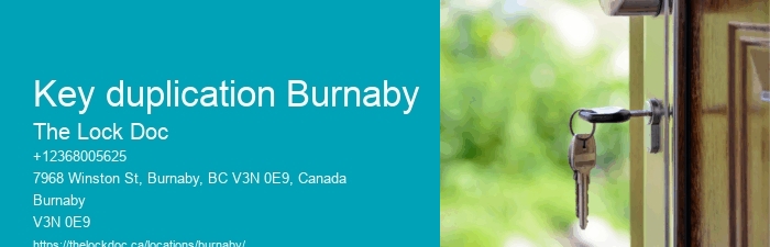 Key duplication Burnaby