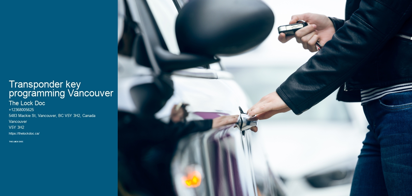 Transponder key programming Vancouver