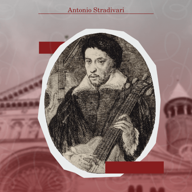 violin makers - Picture of the famous Violin Maker Antonio Stradivari holding his instrument