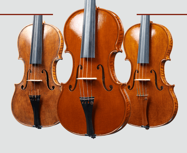 Three Italian Violins Models