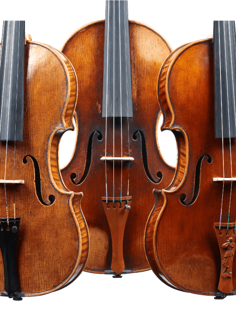 Violin Models Stradivarius, Guarneri and Amatise together