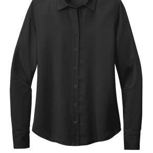 Brooks Brothers Women's Full-Button Satin Blouse BB18007