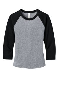 BELLA+CANVAS Women's Micro Rib 3/4 Raglan Baby Tee BC1200