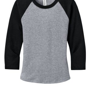 BELLA+CANVAS Women's Micro Rib 3/4 Raglan Baby Tee BC1200