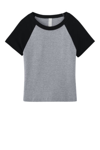 BELLA+CANVAS Women's Micro Rib Raglan Baby Tee BC1201