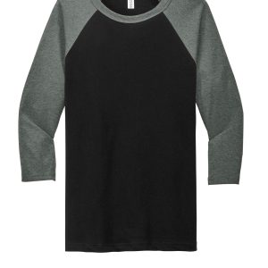 BELLA+CANVAS Unisex 3/4-Sleeve Baseball Tee. BC3200