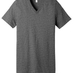 BELLA+CANVAS Unisex Textured Jersey V-Neck Tee BC3655