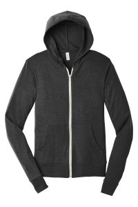 DISCONTINUED BELLA+CANVAS Unisex Triblend Full-Zip Lightweight Hoodie. BC3939