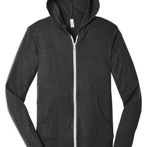 DISCONTINUED BELLA+CANVAS Unisex Triblend Full-Zip Lightweight Hoodie. BC3939