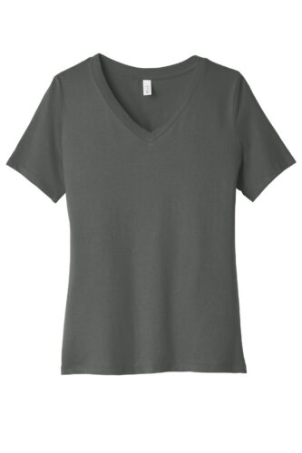 BELLA+CANVAS Women's Relaxed Jersey Short Sleeve V-Neck Tee. BC6405