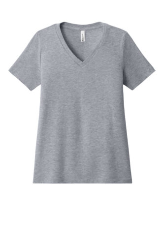 BELLA+CANVAS Women's Relaxed Heather CVC V-Neck Tee BC6405CVC