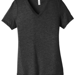 DISCONTINUED BELLA+CANVAS Women's Relaxed Triblend V-Neck Tee BC6415