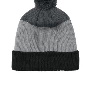 Port Authority Cozy Striped Pom Beanie C979