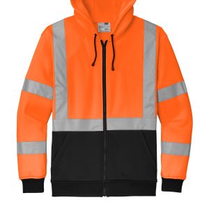 CornerStone A107 Class 3 Heavy-Duty Fleece Full-Zip Hoodie CSF300