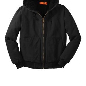 CornerStone Washed Duck Cloth Insulated Hooded Work Jacket. CSJ41