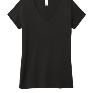 District Women's Perfect Tri V-Neck Tee. DM1350L