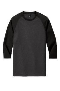 District Perfect Tri 3/4-Sleeve Raglan. DM136