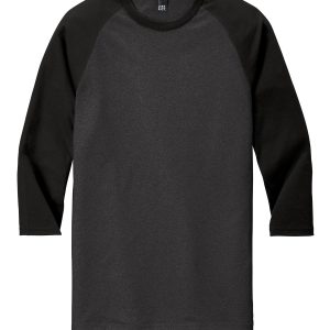 District Perfect Tri 3/4-Sleeve Raglan. DM136