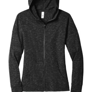District Women's Medal Full-Zip Hoodie. DT665
