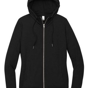 District Women's Featherweight French Terry Full-Zip Hoodie DT673