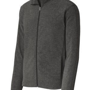 Port Authority Heather Microfleece Full-Zip Jacket. F235