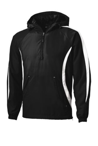Sport-Tek Colorblock Raglan Anorak. JST63
