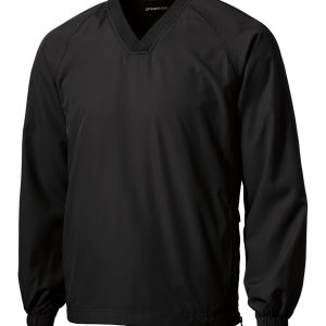 Sport-Tek V-Neck Raglan Wind Shirt. JST72