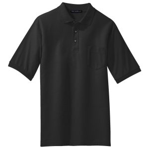 Port Authority Silk Touch Polo with Pocket. K500P