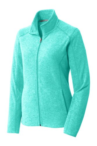 Port Authority Women's Heather Microfleece Full-Zip Jacket. L235