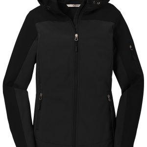 Port Authority Women's Hooded Core Soft Shell Jacket. L335