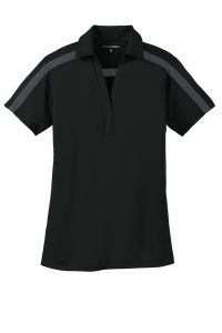 Port Authority Women's Silk Touch Performance Colorblock Stripe Polo. L547