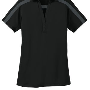 Port Authority Women's Silk Touch Performance Colorblock Stripe Polo. L547