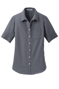 Port Authority Women's Short Sleeve SuperPro Oxford Shirt. L659