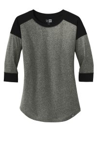 New Era Women's Heritage Blend 3/4-Sleeve Baseball Raglan Tee. LNEA104