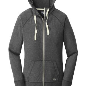New Era Women's Sueded Cotton Blend Full-Zip Hoodie. LNEA122