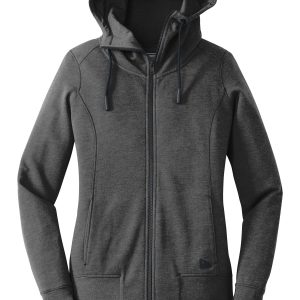New Era Women's Tri-Blend Fleece Full-Zip Hoodie. LNEA511